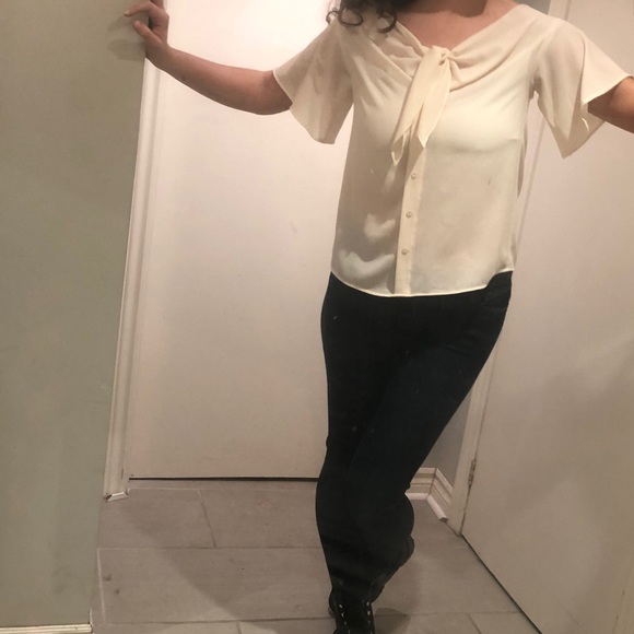 Off white bow blouse - Picture 6 of 7